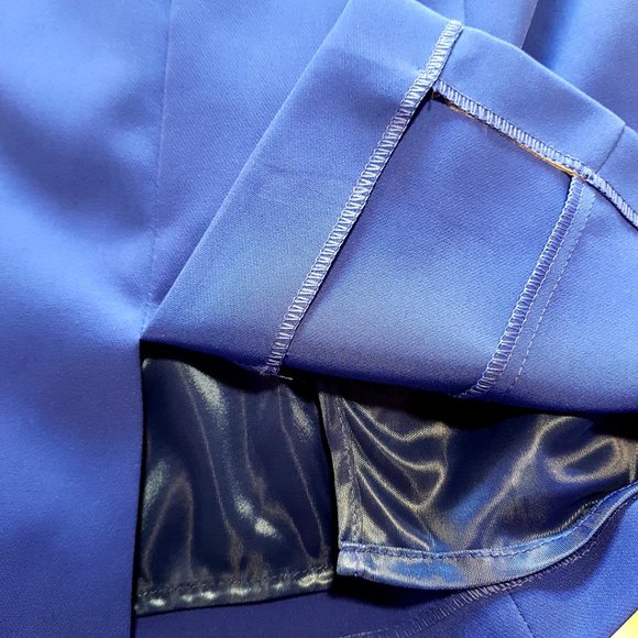 OLIMARA Blue Cocktail Dress, Made in Spain, sz. 8 - Picture 13 of 14